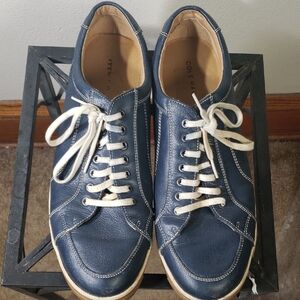 Cole Haan Men's Navy Leather Sneakers